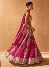 Load image into Gallery viewer, Affordable Pink Embroidered Lehenga