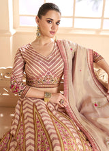 Load image into Gallery viewer, Beige Multi Colour Floral Printed Designer Embroidered Lehenga Choli