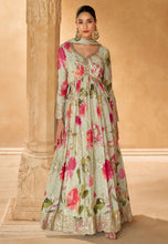Load image into Gallery viewer, Blooming Grace Cream Embroidered Anarkali Gown