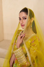 Load image into Gallery viewer, Charming Multicolor Yellow Floral Embroidered Anarkali