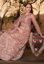 Load image into Gallery viewer, Elegant Pink Heavy Embroidered Designer Anarkali