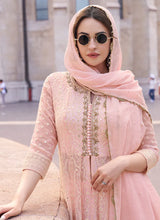 Load image into Gallery viewer, Elegant Pink Embroidered Sharara Style Suit
