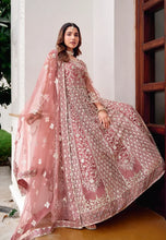 Load image into Gallery viewer, Embroidered Mauve Anarkali Suit