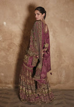Load image into Gallery viewer, Exquisite Embroidered Mauve Pink Sharara Suit