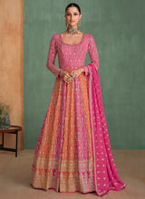 Load image into Gallery viewer, Flawless  Embroidered Pink Anarkali Gown