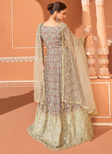 Load image into Gallery viewer, Green Multi Colour Floral Embroidered Anarkali