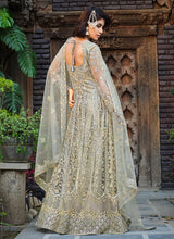 Load image into Gallery viewer, Grey Heavy Embroidered Designer Anarkali Suit