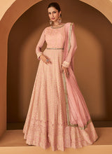 Load image into Gallery viewer, Light Pink Heavy Embroidered Anarkali Suit