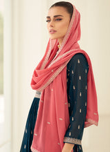 Load image into Gallery viewer, Mesmerizing Teal and Peach Embroidered Sharara Suit