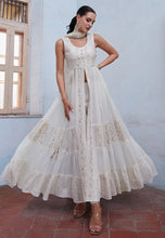 Load image into Gallery viewer, Modern Elegance Off White Embroidered Slit Style Anarkali
