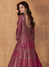 Load image into Gallery viewer, Pink Enchanting Embroidered Anarkali Style Lehenga