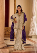 Load image into Gallery viewer, Premium Georgette Purple Heavy Hand-Embroidered Dhoti Set