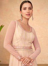 Load image into Gallery viewer, Radiant Pink Lucknowi Embroidered Anarkali Gown