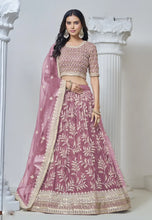 Load image into Gallery viewer, Royal Embroidered Pink Lehenga for the Modern Maharani