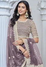 Load image into Gallery viewer, Royal Embroidered Purple Lehenga for the Modern Maharani