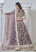 Load image into Gallery viewer, Royal Embroidered Purple Lehenga for the Modern Maharani