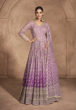Load image into Gallery viewer, Soft Hues Timeless Embroidered Lilac Anarkali