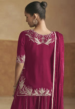 Load image into Gallery viewer, Sophisticated Grace Maroon Embroidered Lehenga