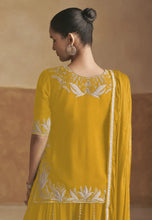 Load image into Gallery viewer, Sophisticated Grace Yellow Embroidered Lehenga