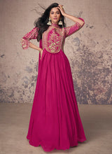Load image into Gallery viewer, Stunning Embroidered Pink Anarkali