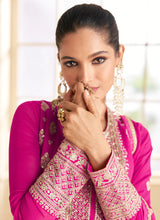 Load image into Gallery viewer, Stunning Pink Designer Anarkali Suit with Lavish Embroidery