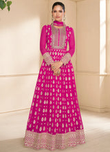 Load image into Gallery viewer, Stunning Pink Designer Anarkali Suit with Lavish Embroidery