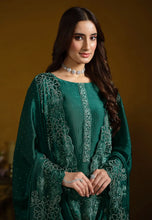 Load image into Gallery viewer, The Embellished Green Salwar Suit