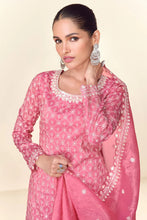 Load image into Gallery viewer, Timelessly Embellished Pink Sharara Suit