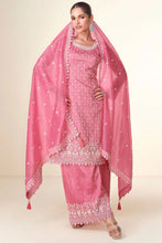 Load image into Gallery viewer, Timelessly Embellished Pink Sharara Suit