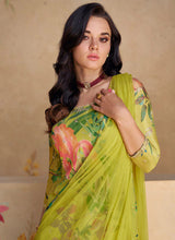 Load image into Gallery viewer, Vibrant Green Multicolor Floral Sharara Style Suit