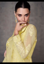 Load image into Gallery viewer, Yellow Exquisite Heavy Embroidered Anarkali Salwar Suit