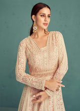 Load image into Gallery viewer, Baby Pink  Heavy Embroidered Anarkali Suit