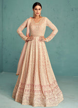 Load image into Gallery viewer, Baby Pink  Heavy Embroidered Anarkali Suit