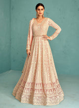 Load image into Gallery viewer, Baby Pink  Heavy Embroidered Anarkali Suit