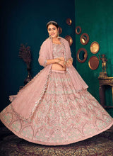 Load image into Gallery viewer, Baby Pink Heavy Embroidered Designer Lehenga Choli fashionandstylish.myshopify.com