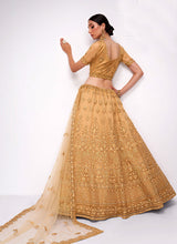Load image into Gallery viewer, Beige Floral Embroidered Heavy Designer Lehenga Choli