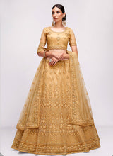 Load image into Gallery viewer, Beige Floral Embroidered Heavy Designer Lehenga Choli