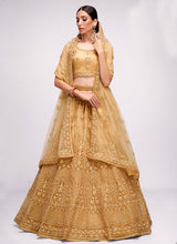 Load image into Gallery viewer, Beige Floral Embroidered Heavy Designer Lehenga Choli