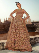 Load image into Gallery viewer, Beige Heavy Embroidered Lehenga/Pant Style Anarkali fashionandstylish.myshopify.com