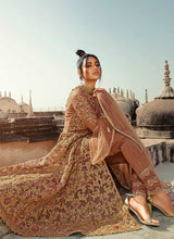 Load image into Gallery viewer, Beige Heavy Embroidered Lehenga/Pant Style Anarkali fashionandstylish.myshopify.com