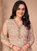 Load image into Gallery viewer, Beige Heavy Embroidered Pant Style Suit fashionandstylish.myshopify.com