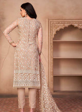 Load image into Gallery viewer, Beige Heavy Embroidered Pant Style Suit fashionandstylish.myshopify.com