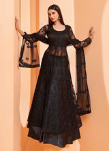 Load image into Gallery viewer, Black Heavy Designer Embroidered Lehenga/ Pant Style Anarkali fashionandstylish.myshopify.com