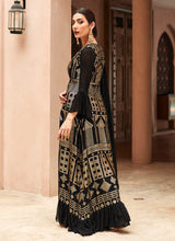 Load image into Gallery viewer, Black Heavy Embroidered Jacket Style Suit