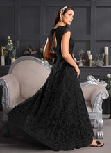 Load image into Gallery viewer, Black Heavy Embroidered Kalidar Lehenga/Pant Style Anarkali fashionandstylish.myshopify.com