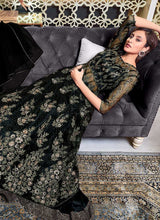 Load image into Gallery viewer, Black Heavy Embroidered Lehenga Style Anarkali fashionandstylish.myshopify.com