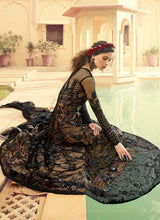 Load image into Gallery viewer, Black and Beige Embroidered Gown Style Anarkali Suit fashionandstylish.myshopify.com