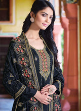 Load image into Gallery viewer, Blue Embroidered Stylish Straight Pant Suit fashionandstylish.myshopify.com