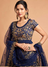 Load image into Gallery viewer, Blue Sequin Heavy Embroidered Designer Lehenga Choli fashionandstylish.myshopify.com