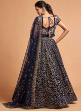 Load image into Gallery viewer, Blue Sequin Heavy Embroidered Designer Lehenga Choli fashionandstylish.myshopify.com